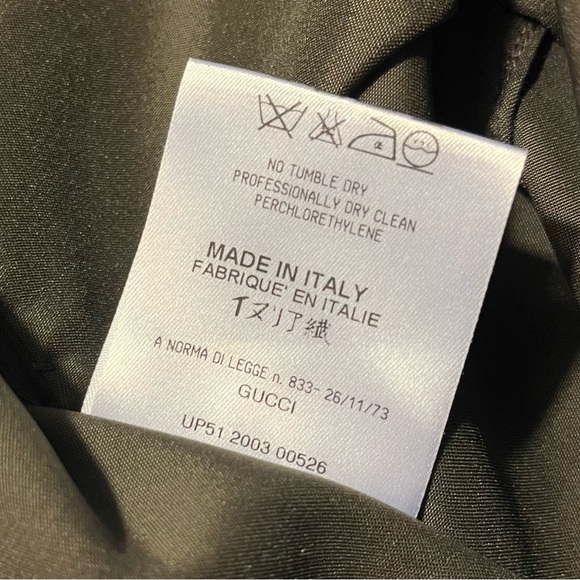 Vintage GUCCI khaki pencil skirt size 40 - Picture 10 of 12
